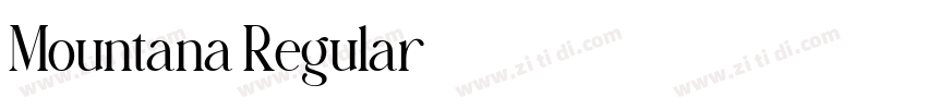 Mountana Regular字体转换